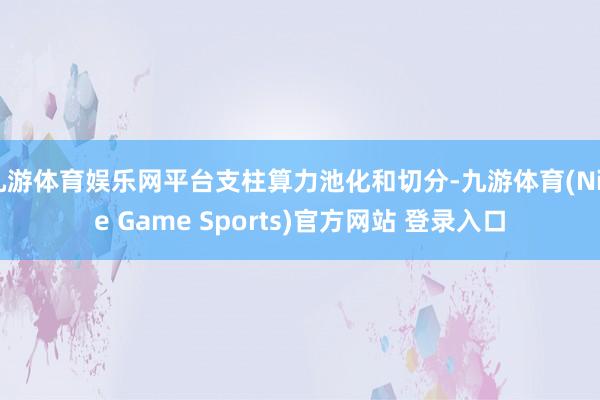 九游体育娱乐网平台支柱算力池化和切分-九游体育(Nine Game Sports)官方网站 登录入口